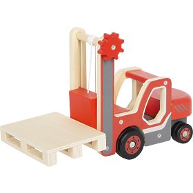 small foot Holz-Gabelstapler mit Palette