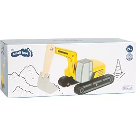 small foot Holzbagger mit Kettenantrieb