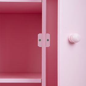 small foot Holzpuppenschrank rosa