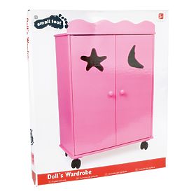 small foot Holzpuppenschrank rosa