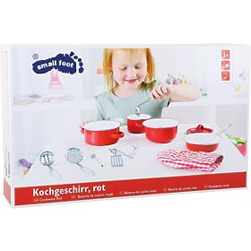 Small Foot Kindergeschirr aus Metall in Rot