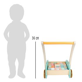 small foot Wagen mit Bausteinen