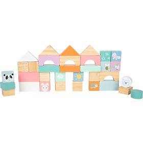 small foot Wagen mit Bausteinen