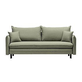 Sofa mit Schlaffunktion und Stauraum Notti, grün