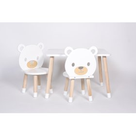 Set aus Tisch und Stühlen - Bär, Dekormanda