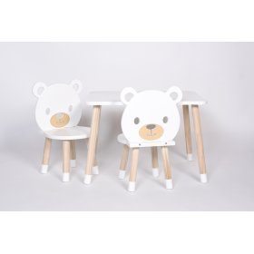 Set aus Tisch und Stühlen - Bär, Dekormanda