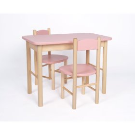 Kindertisch mit Stuhl OURBABY Altrosa