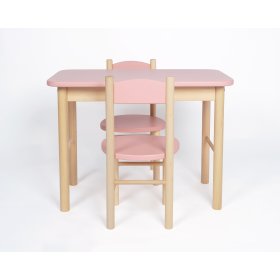 Kindertisch mit Stuhl OURBABY Altrosa