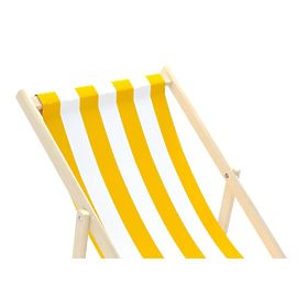 Strandkorb Streifen - gelb-weiß, Chill Outdoor