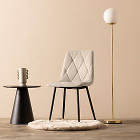 Stuhl Hesta, beige/schwarze Beine