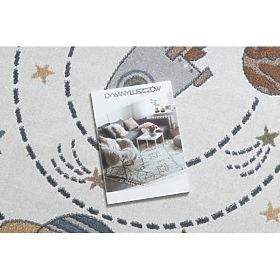 Teppich BONO 8288 rund Raum, Planeten creme/anthrazit, F.H.Kabis