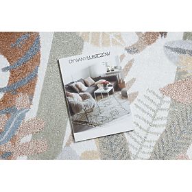 Teppich BONO 8426 Rund Jungle, wilde Tiere creme / dunkelgold