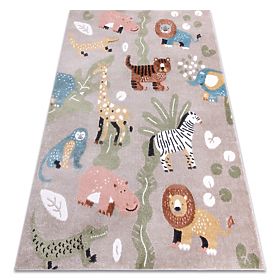 Teppich FUN Africa für Kinder, Tiere, Afrika beige
