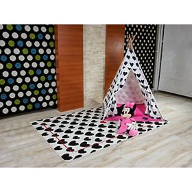 Teppich SKETCH - F755 Creme/Schwarz - Herz