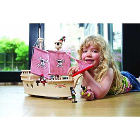 Tidlo Piratenschiff aus Holz, Tidlo