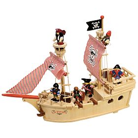 Tidlo Piratenschiff aus Holz, Tidlo