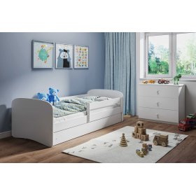 Kinderbett mit Barriere Ourbaby - weiß
