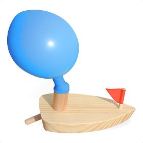 Vilac Boot mit Ballonantrieb