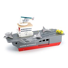 Vilac Holz-Flugzeugträger mit Zubehör