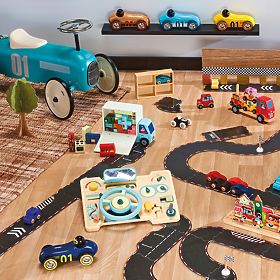 Vilac Holzauto Old Sport Compet gelb, Vilac