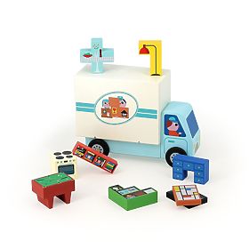 Vilac Holzlogikspiel Pack es richtig! Umzugshelfer, Vilac