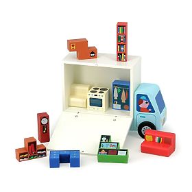 Vilac Holzlogikspiel Pack es richtig! Umzugshelfer, Vilac